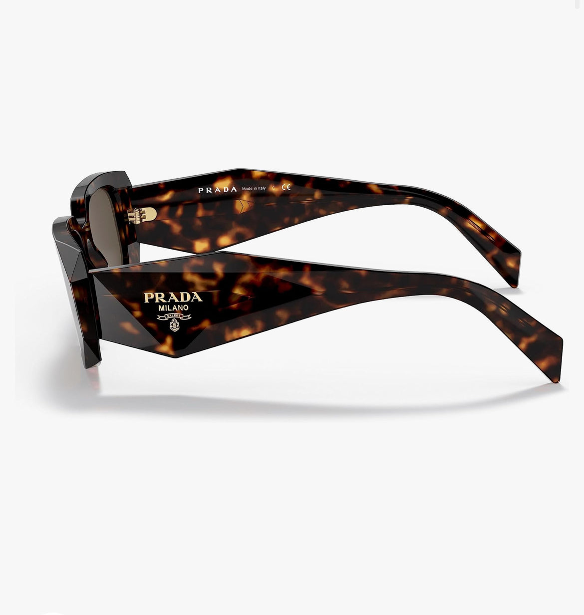 Prada Tortoise Rectangle Sunglasses