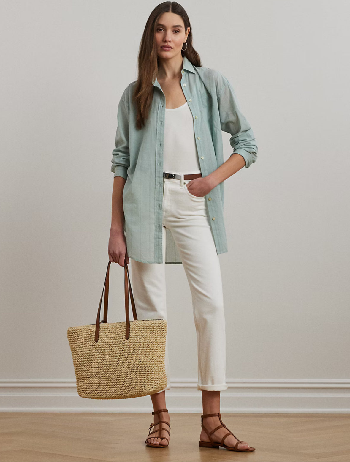 Ralph Lauren Oversized Broadcloth Button Down