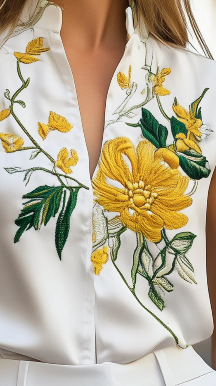 Floral Embroidered Blouse