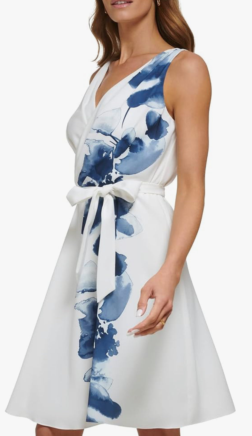 DKNY Drapey Crepe Dress