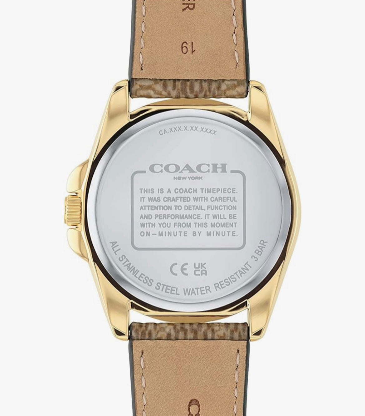 Coach Greyson Brown Leather Watch