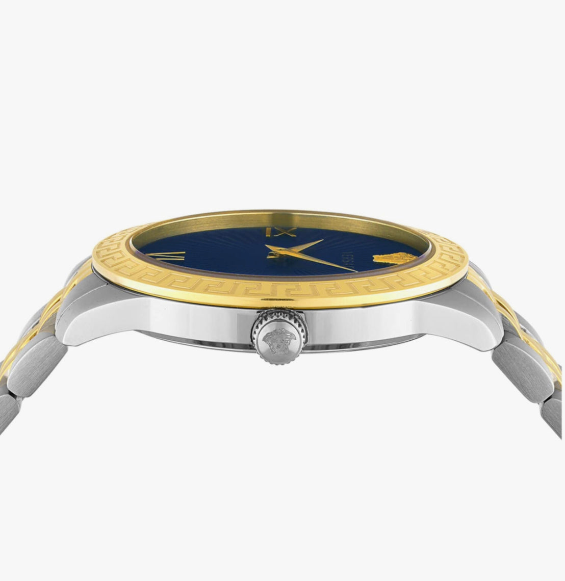 Versace Blue Dial Two-Tone Ladies Watch