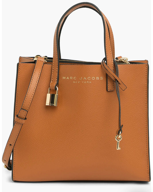 Marc Jacobs Mini Grind Coated Leather Tote Bag