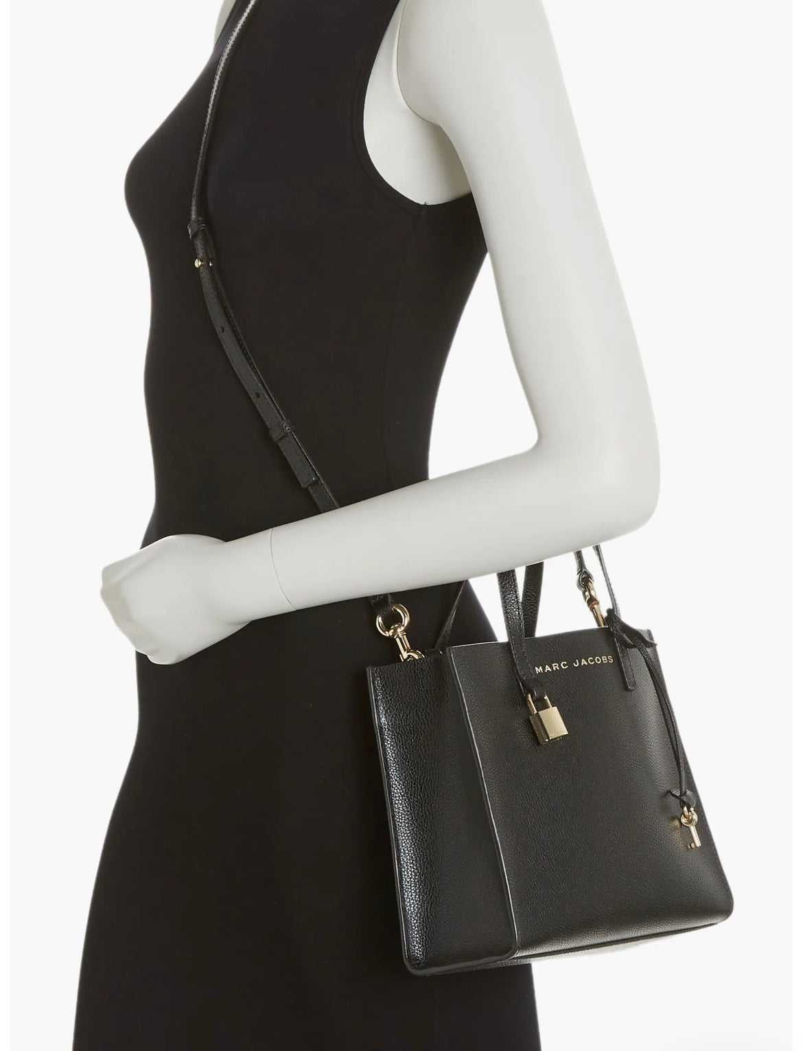 Marc Jacobs Mini Grind Coated Leather Tote Bag