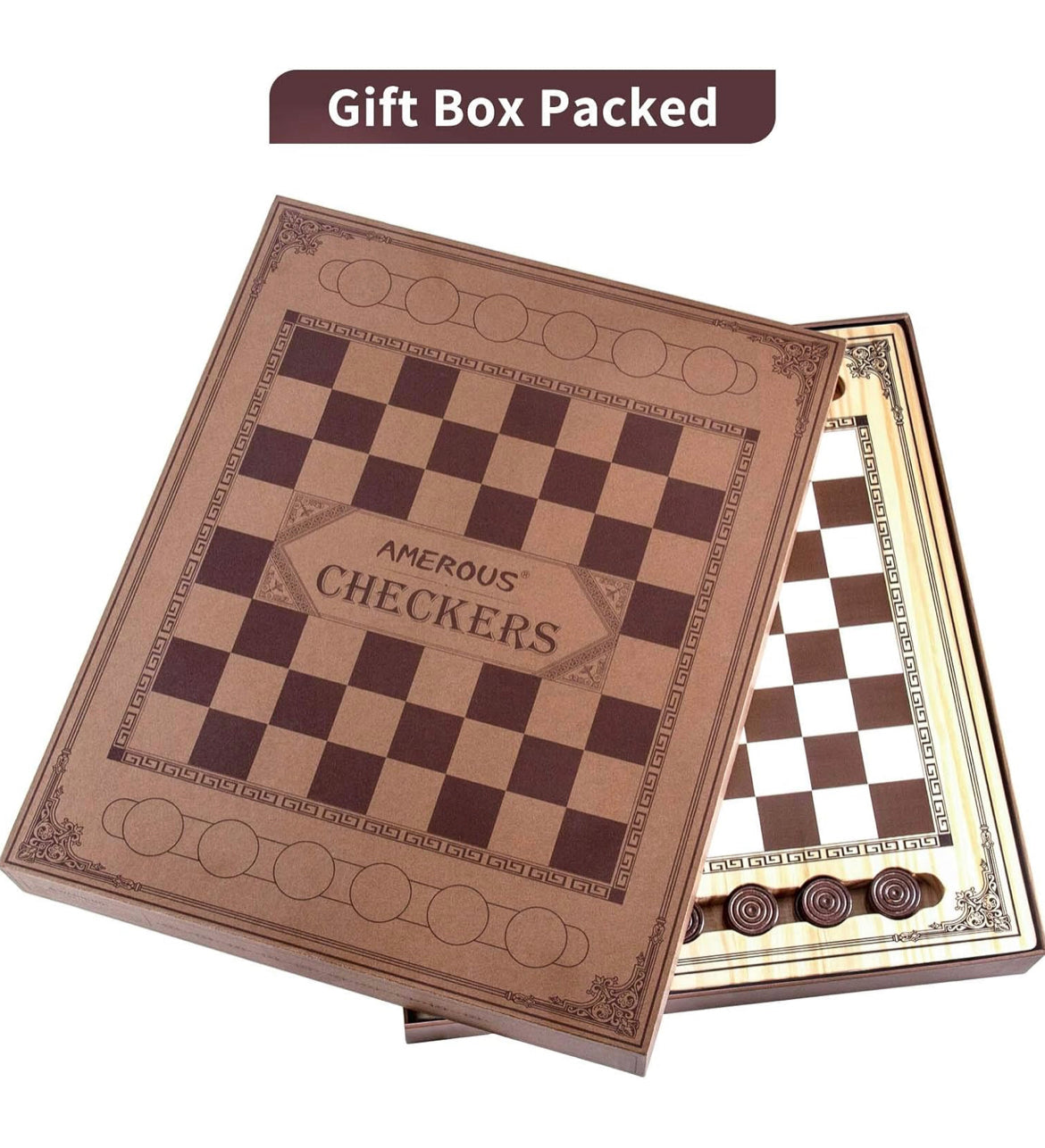 Checkers Board Game - Premium Quality