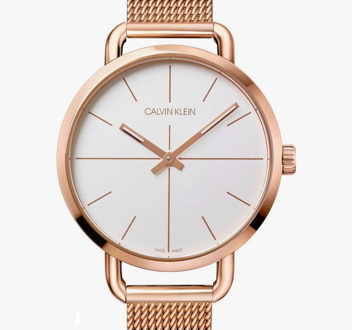 Calvin Klein Stainless Steel Rose-Gold Tone Watch