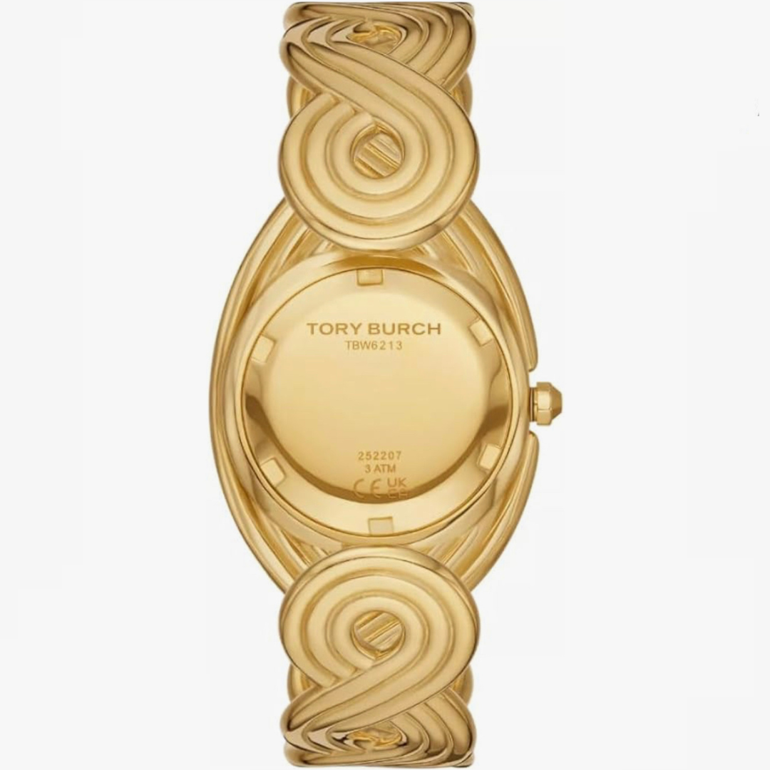 Tory Burch The Miller Braided Gold-Tone Watch With Blue Dial