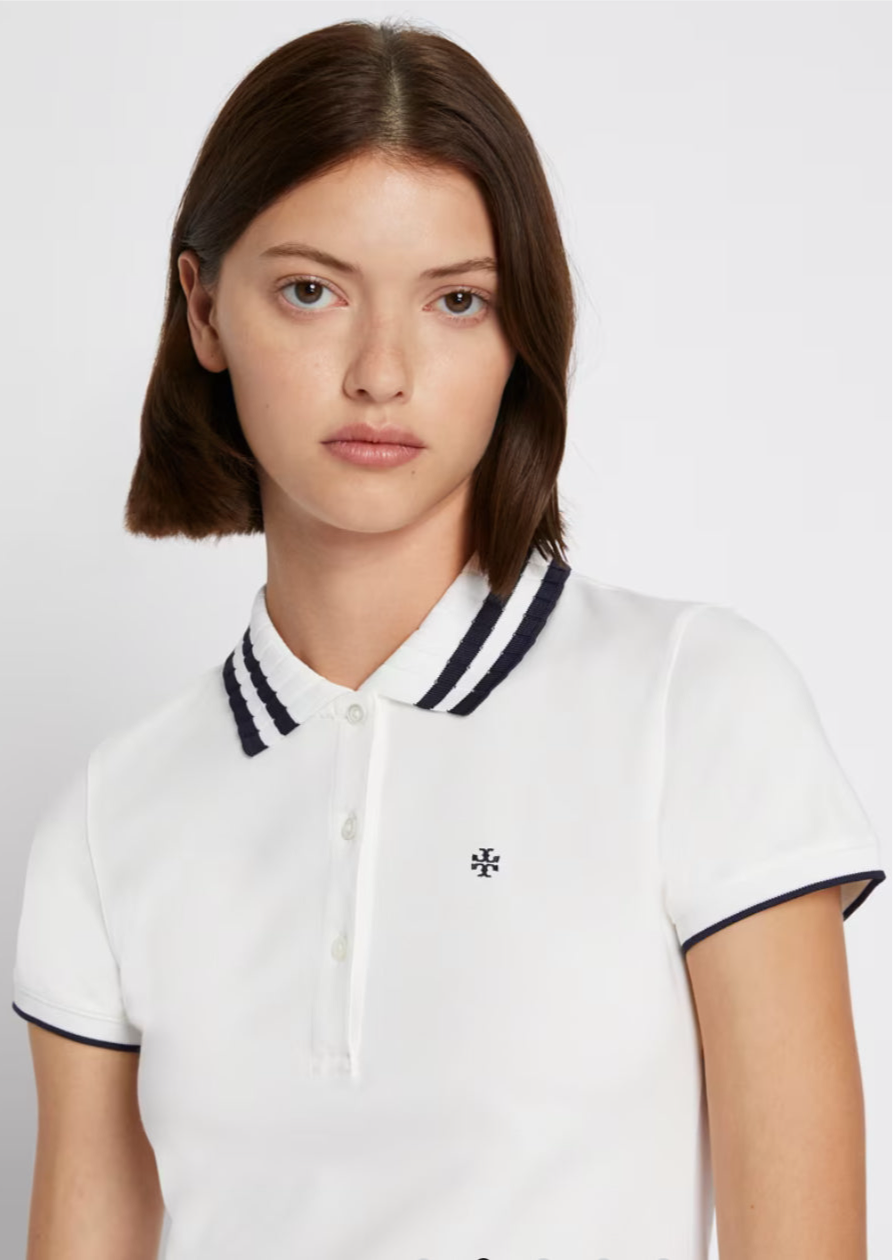 Tory Burch Pleated Polo