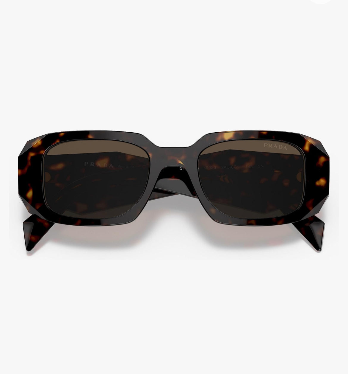 Prada Tortoise Rectangle Sunglasses