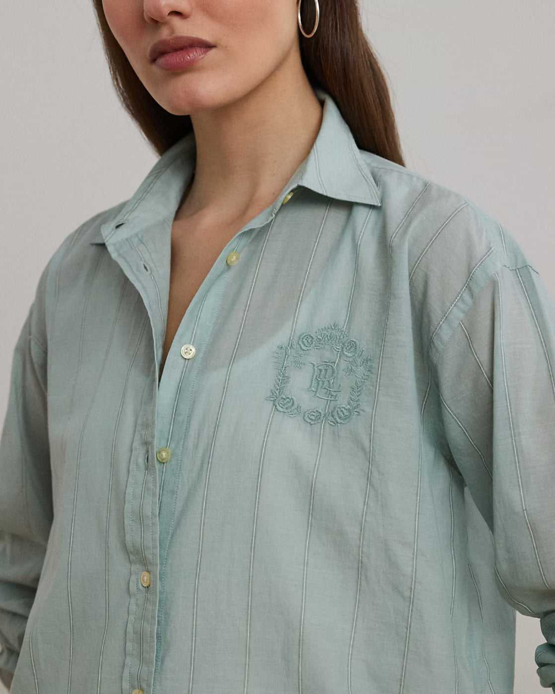 Ralph Lauren Oversized Broadcloth Button Down