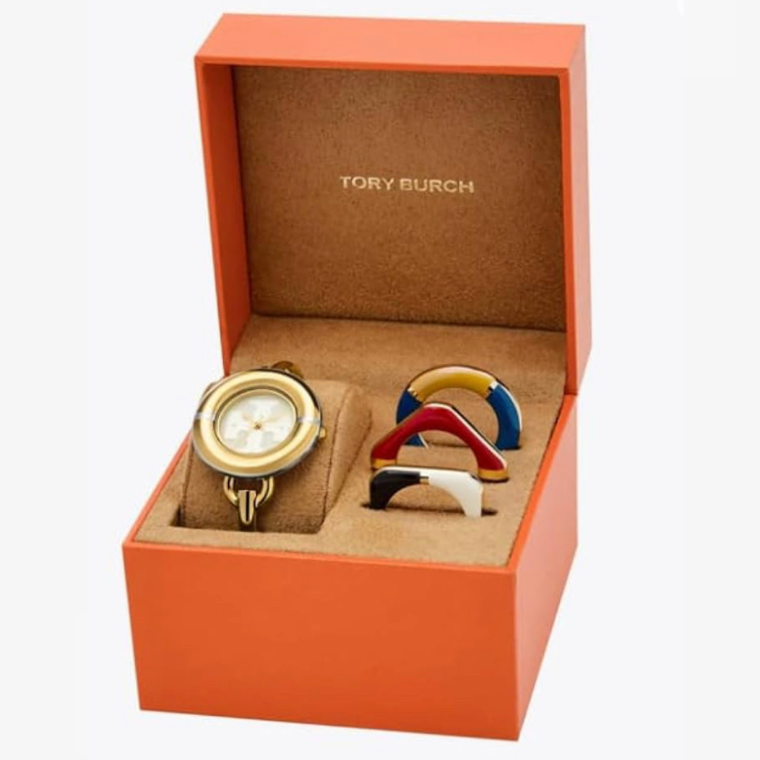 Tory Burch Miller Watch Gift Set Multi-Color/Gold-Tone Stainless Steel