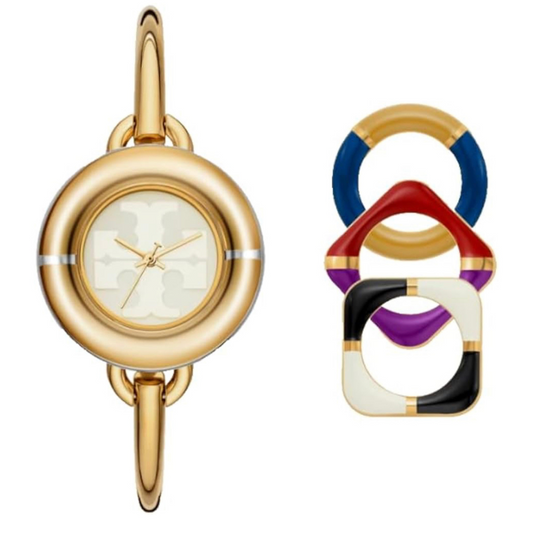 Tory Burch Miller Watch Gift Set Multi-Color/Gold-Tone Stainless Steel