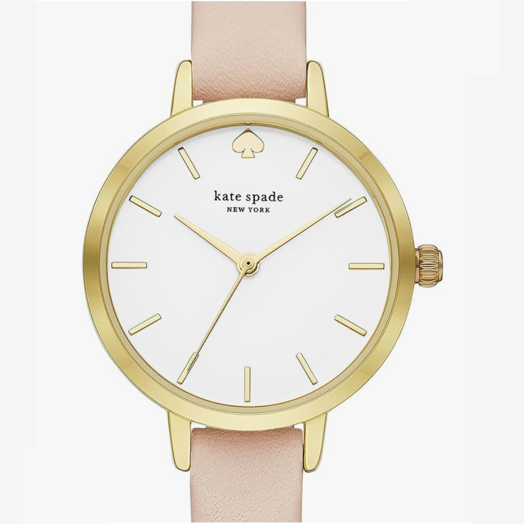 Kate Spade New York Metro Blush Pink Leather Watch