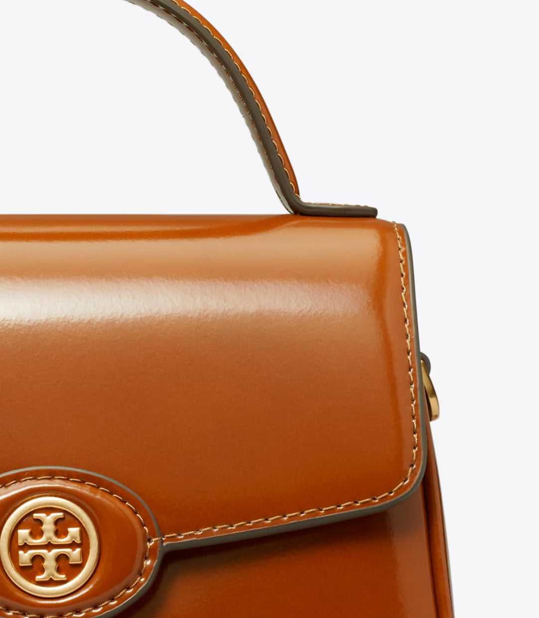 Tory Burch Camel Mini Top Handle Crossbody Bag