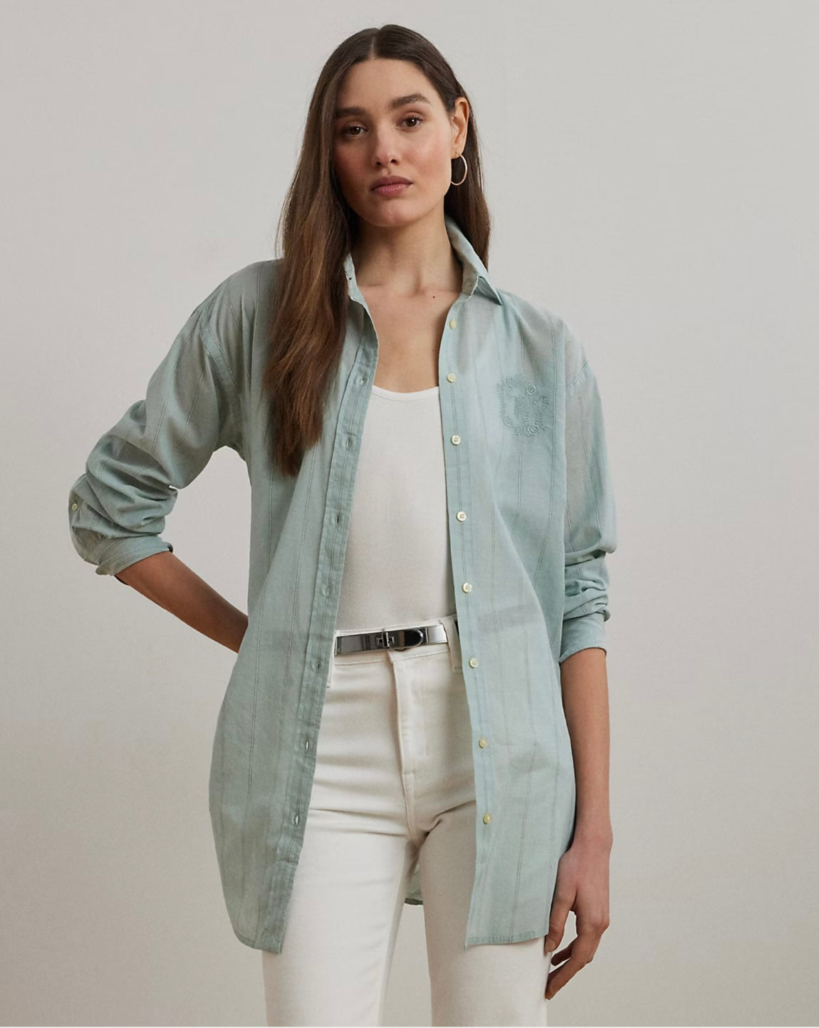 Ralph Lauren Oversized Broadcloth Button Down