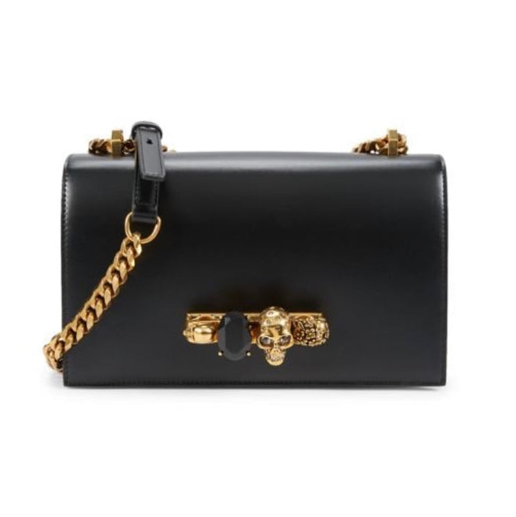 Alexander Mcqueen Jewelled Leather Crossbody Bag