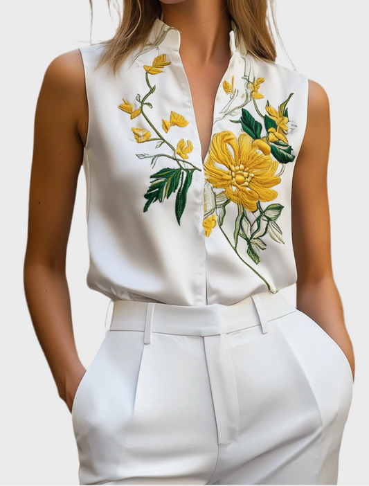 Floral Embroidered Blouse