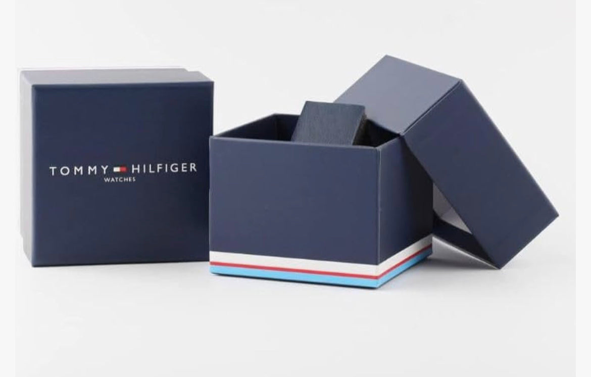 Tommy Hilfiger Black Sport Watch With Silicone Strap