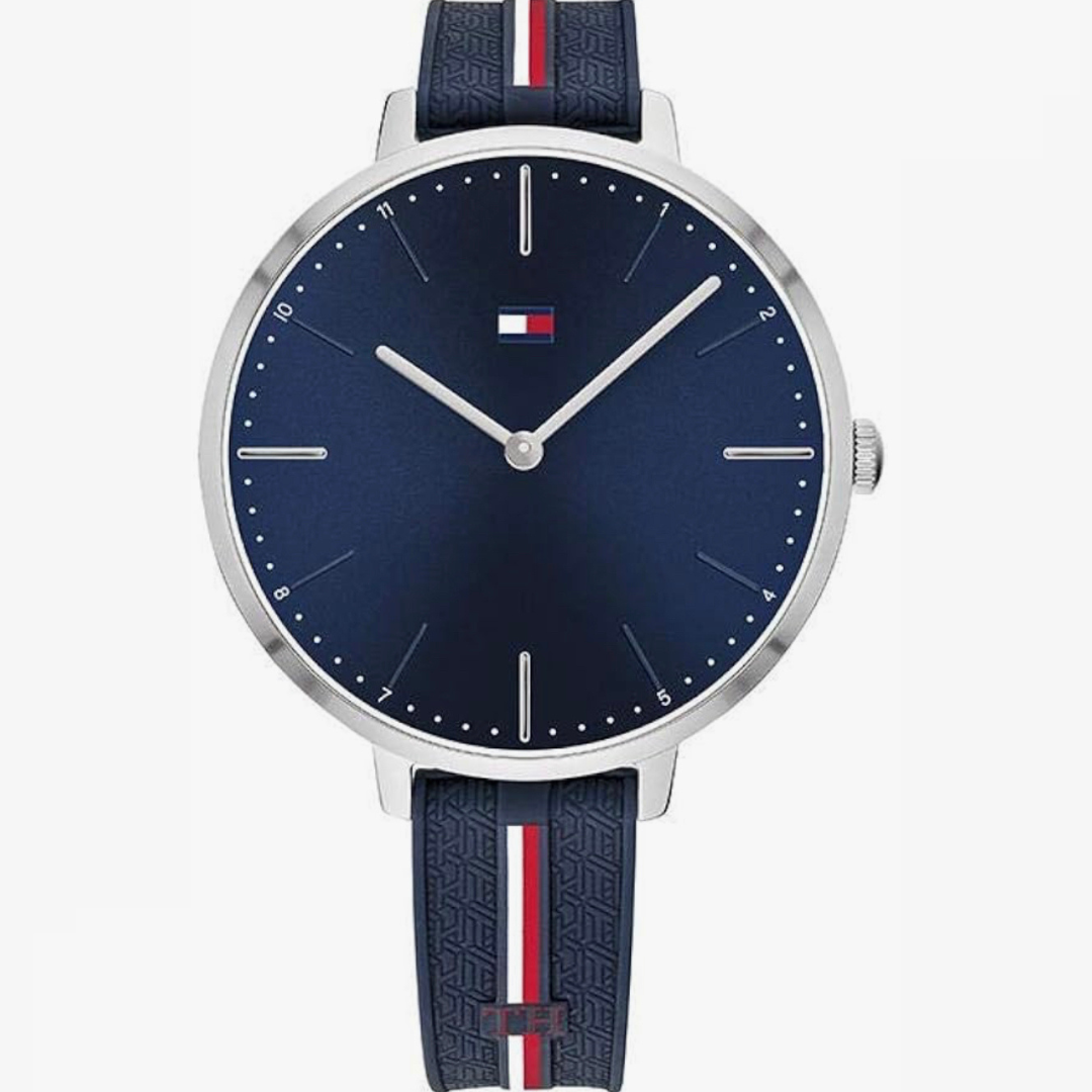 Tommy Hilfiger Watch with Silicone Strap - Navy Blue