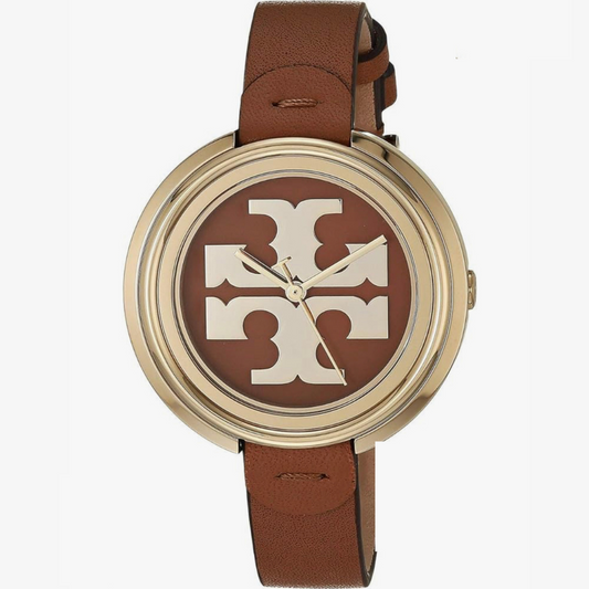 Tory Burch Brown Leather Miller Watch