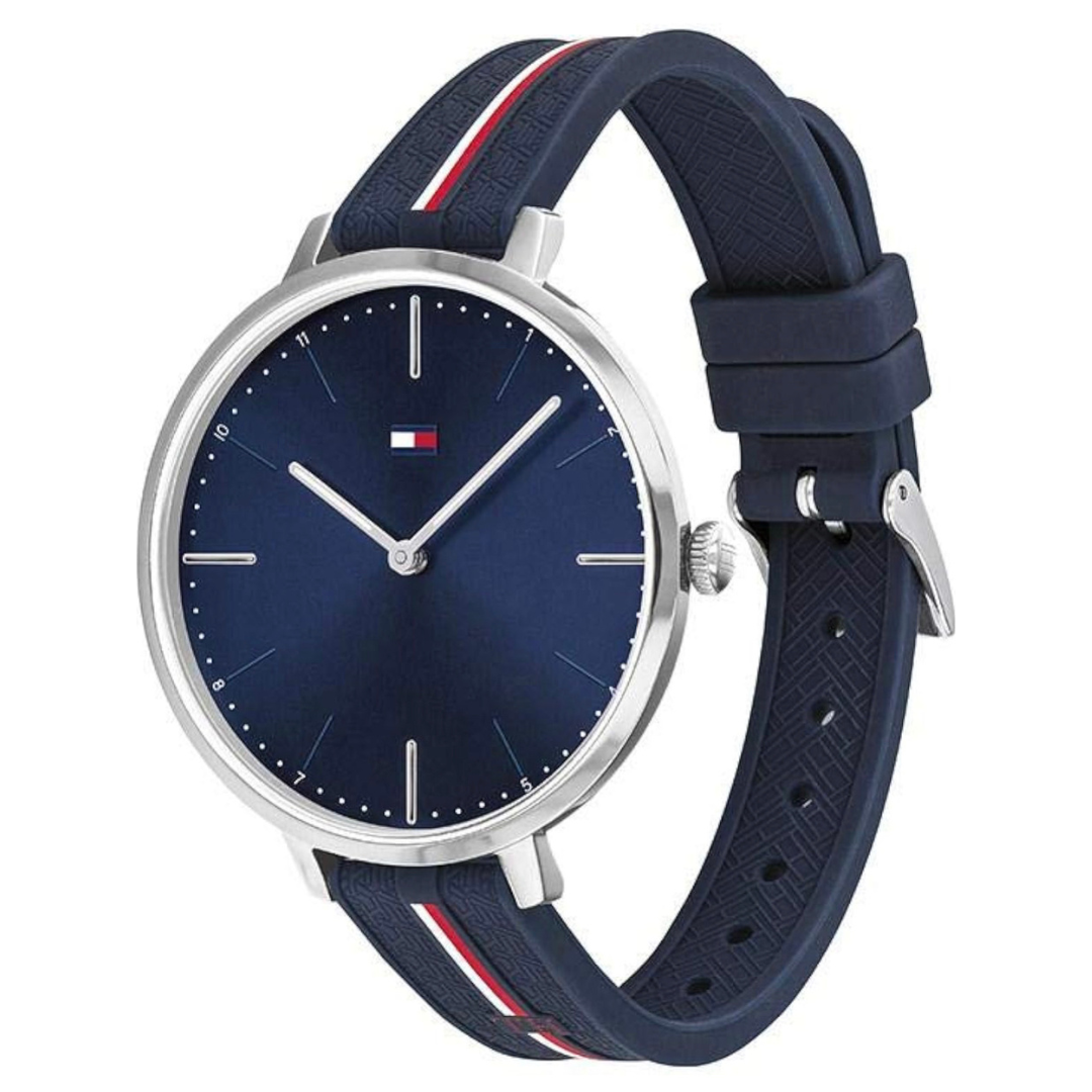 Tommy Hilfiger Watch with Silicone Strap - Navy Blue