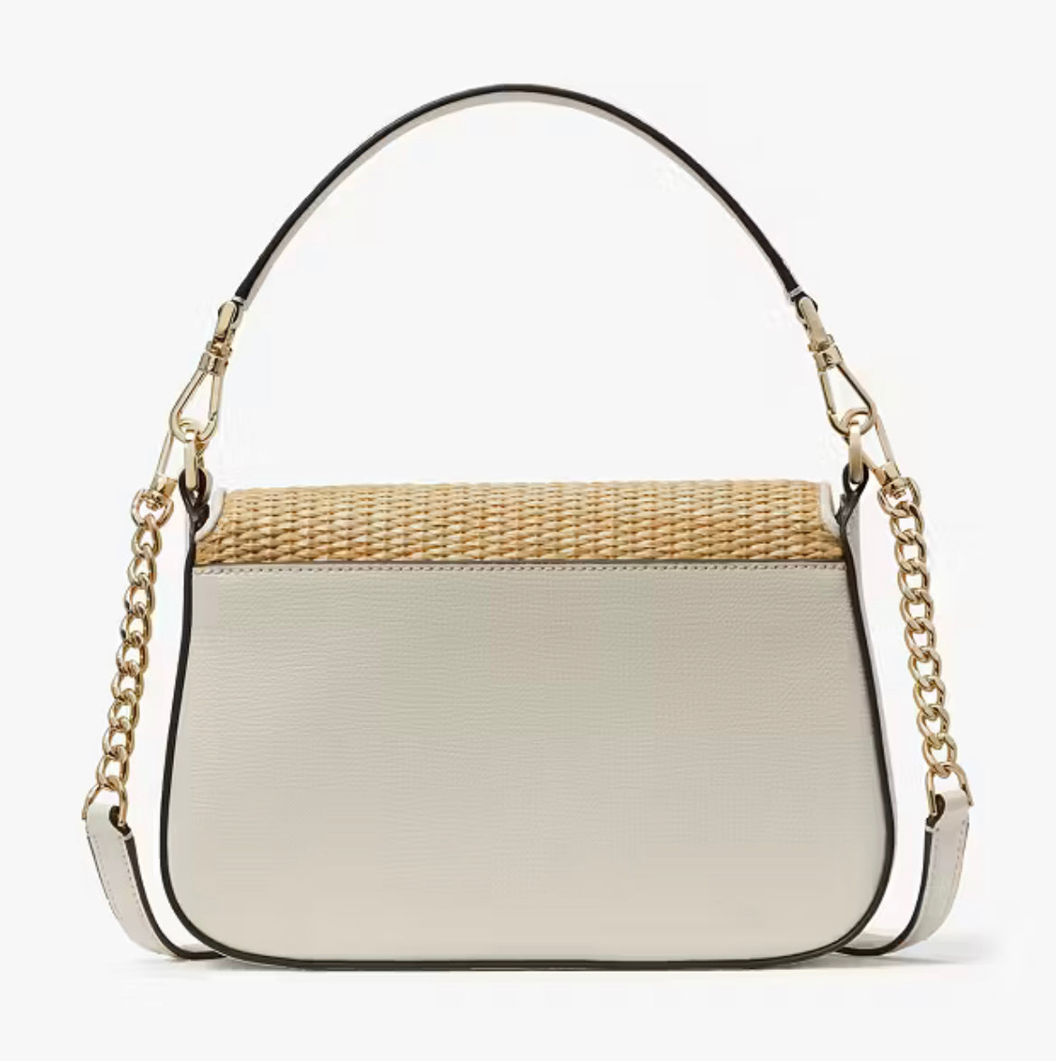 Kate Spade New York Phoebe Embroidered Straw Flap Crossbody