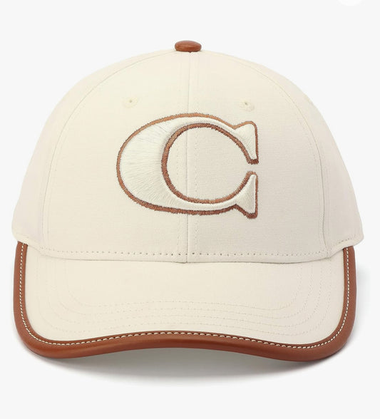 Coach C Cotton Canvas Baseball cap