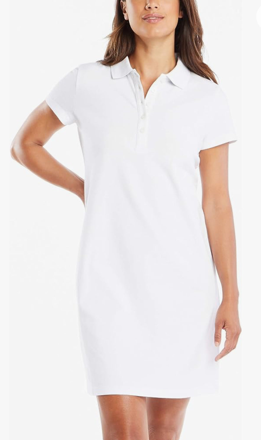 Nautica Women's Classic Stretch Cotton Polo Dress