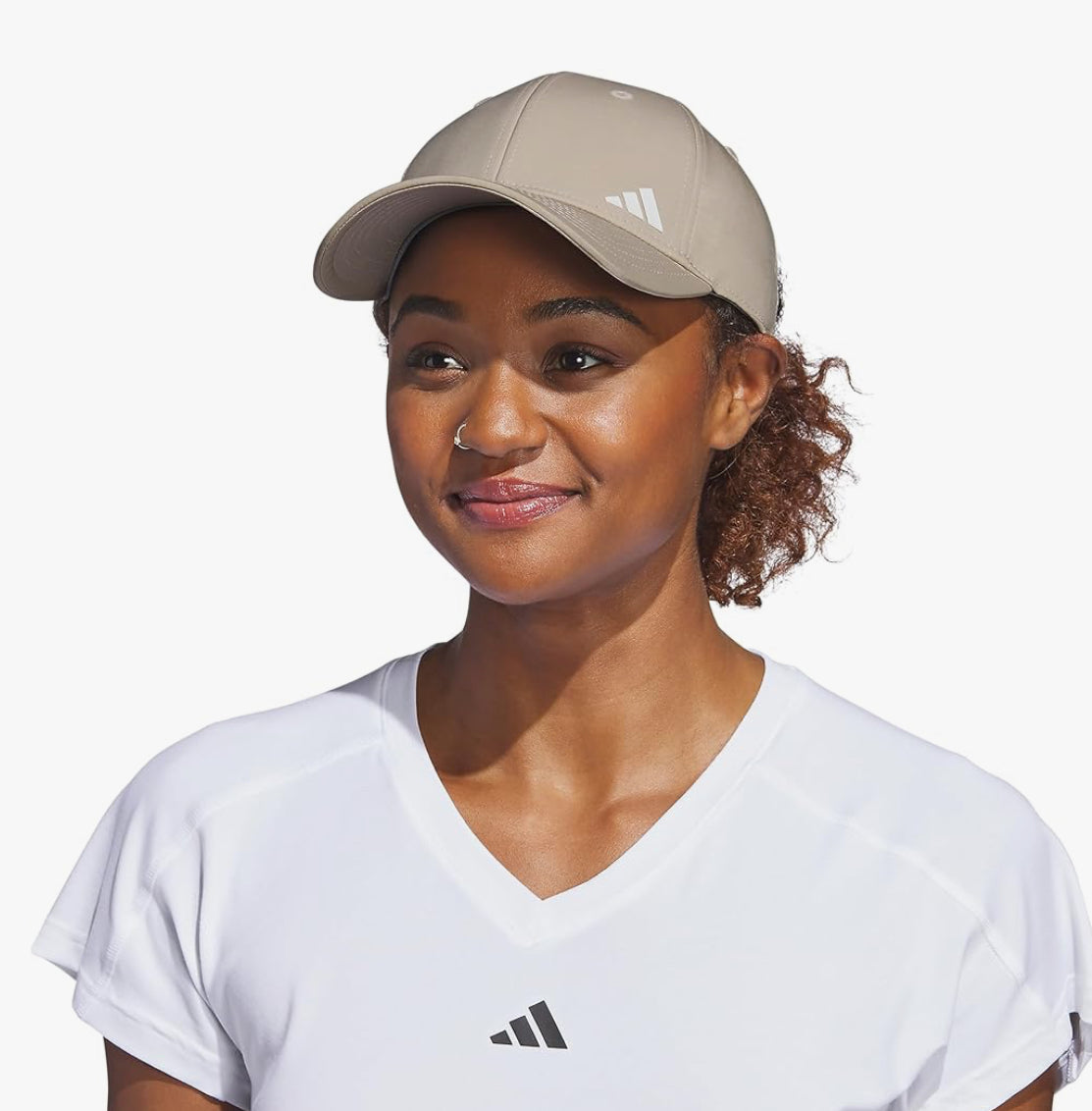 adidas Women's Backless Ponytail Hat Adjustable Fit Baseball Cap