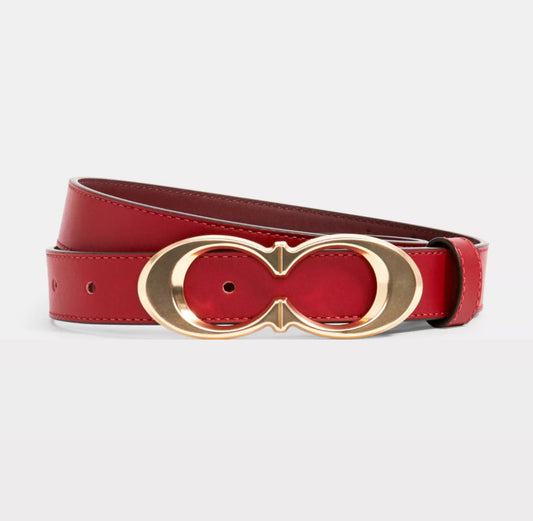 Coach Signature Buckle Belt