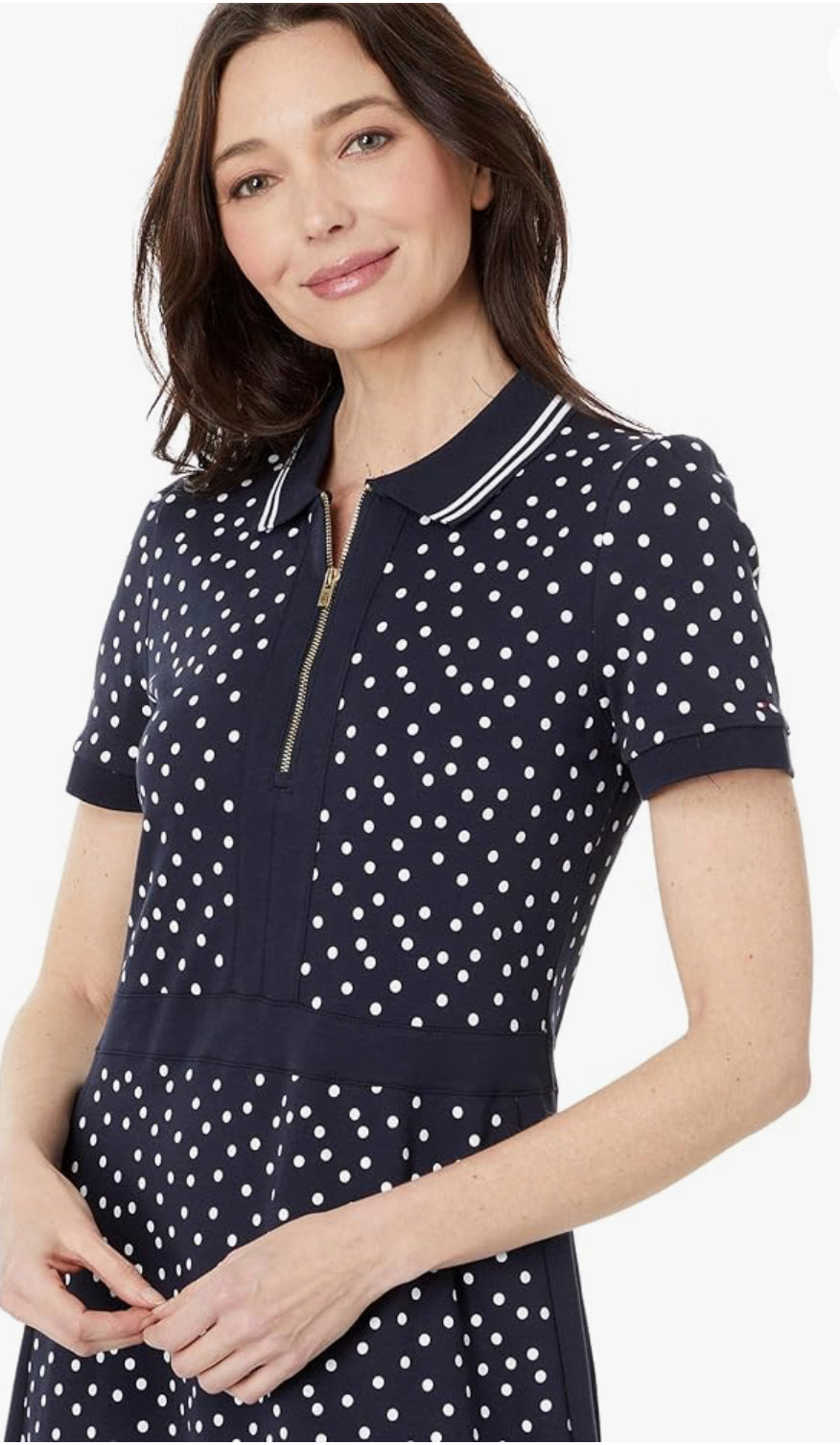 Tommy Hilfiger Women Zip Dot Dress