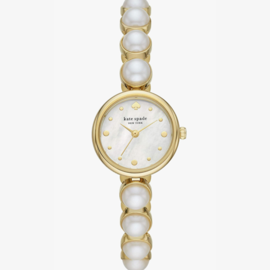 Kate Spade New York Gold Tone - White Pearl - Watch (Monroe Jewelry Inspired)