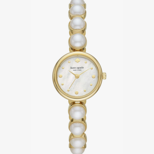 Kate Spade New York Gold Tone - White Pearl - Watch (Monroe Jewelry Inspired)