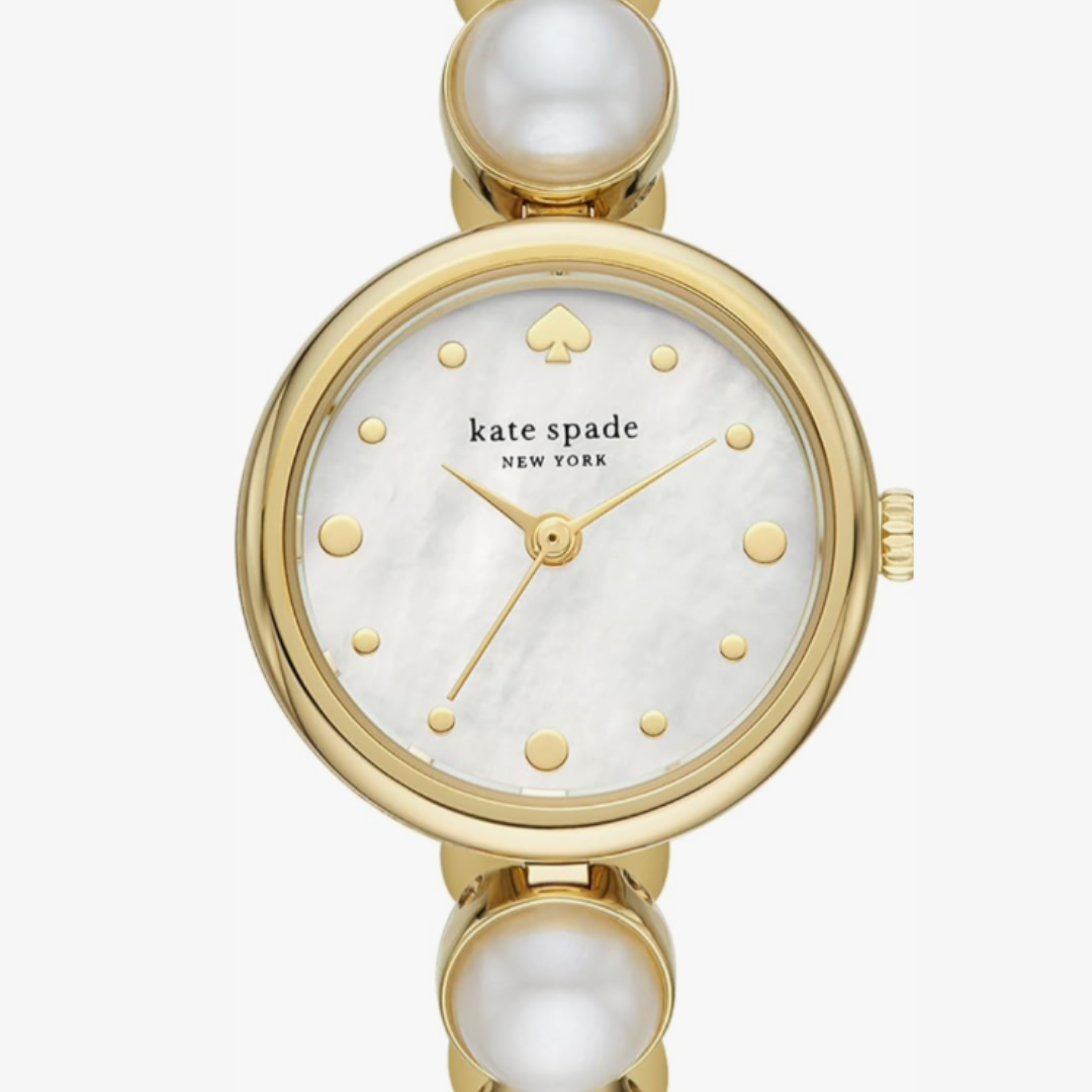 Kate Spade New York Gold Tone - White Pearl - Watch (Monroe Jewelry Inspired)